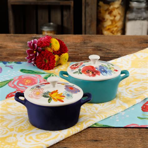 The Pioneer Woman Celia Mini Casseroles, Set of 2 - Walmart.com - Walmart.com