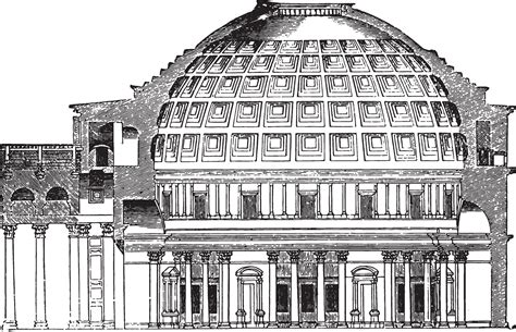 Cup Pantheon of Agrippa, vintage engraving. 35074861 Vector Art at Vecteezy