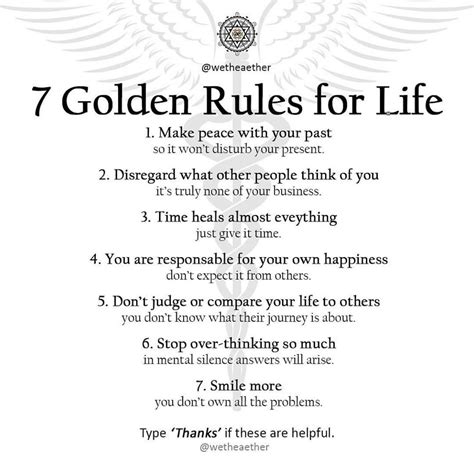 7 Rules Of Life Quotes - 60+ Koleksi Gambar