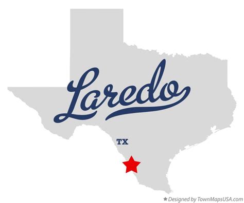 Map of Laredo, TX, Texas