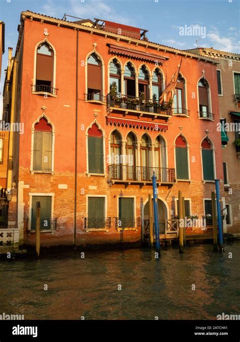 Palazzo by Venice Grand Canal Stock Photo - Alamy
