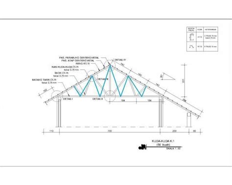 Gambar Kerja Rangka Atap Baja Ringan - Pdf Master 2021