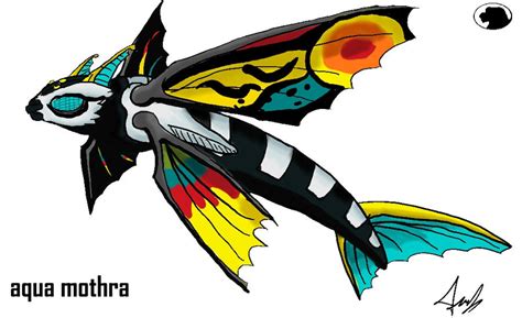 Godzilla Animated: Aqua Mothra by Blabyloo229 on DeviantArt