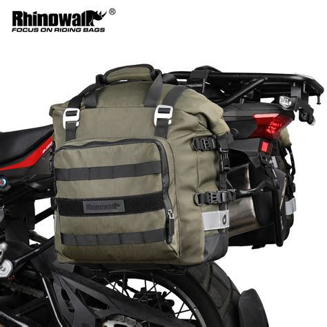 Rhinowalk Motorcycle Saddlebag 20l Universal Side Bag With Removable 100% Waterproof Inner Bag ...