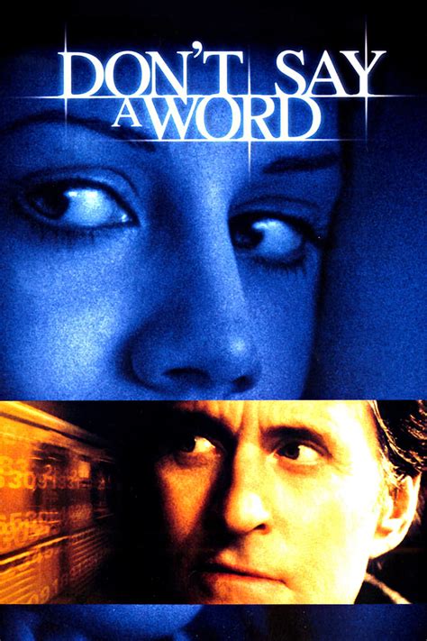 Don't Say a Word (2001) - Posters — The Movie Database (TMDB)