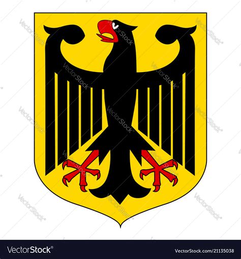 German coat of arms eagle Royalty Free Vector Image