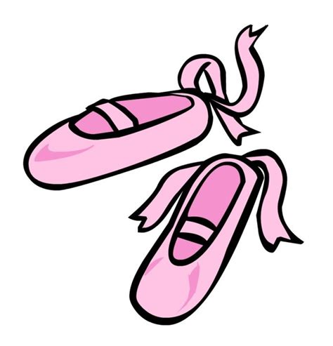 Ballet Shoes Clip Art drawing free image download