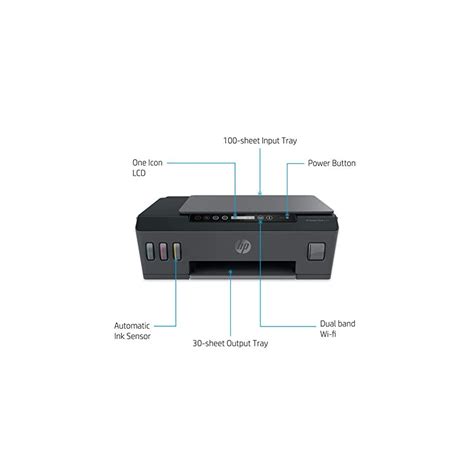 HP Smart Tank 515 All-in-One Wireless Ink Tank Colour Printer, High Capacity Tank (6000 Black ...