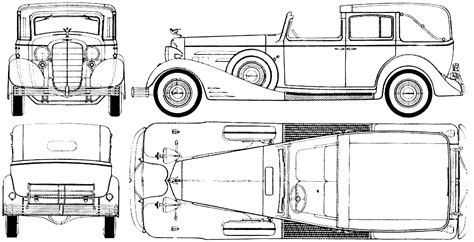 Rolls-Royce Phaeton blueprints free - Outlines