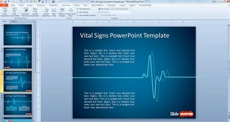 Free Animated Vital Signs PowerPoint Template