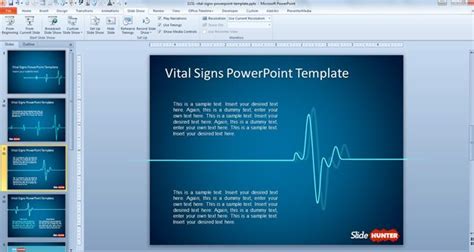 Free Animated Vital Signs PowerPoint Template