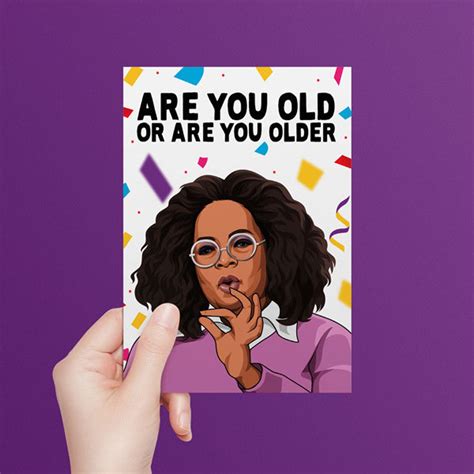 Oprah Winfrey Birthday Card Funny Birthday Card | Etsy