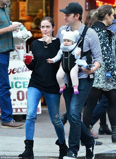 Emily Blunt and John Krasinski took their eight-month-old daughter ...