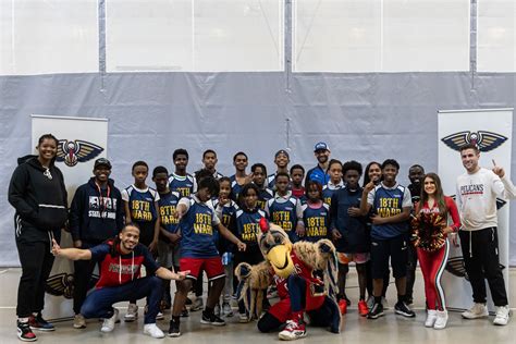 Photos: Pelicans, Woodward host basketball clinic, uniforms distribution at KIPP East Middle ...