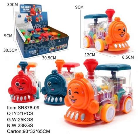 Orange,Blue and Red Kids Plastic Toy Train Set, Model Name/Number ...