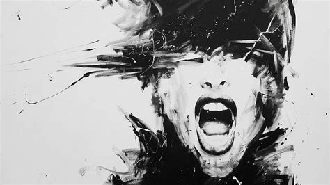 3440x1440px | free download | HD wallpaper: digital art, screaming ...