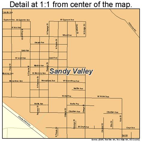 Sandy Valley Nevada Street Map 3264600