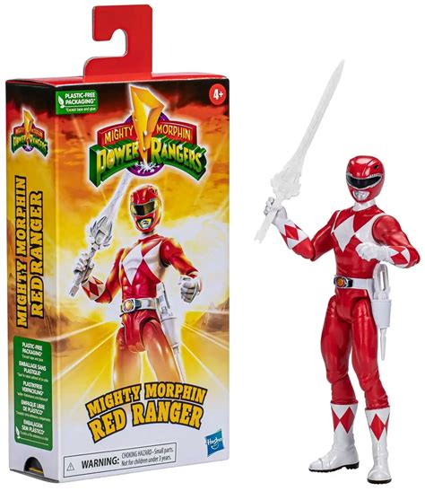 Power Rangers Mighty Morphin 30th Anniversary Red Ranger 6 Action Figure Hasbro - ToyWiz