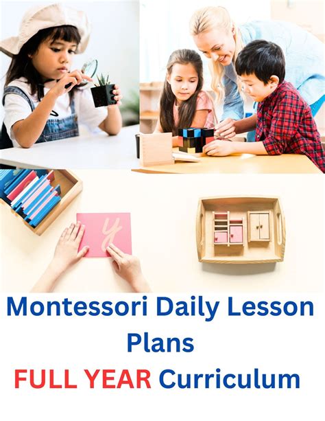 Montessori Curriculum Daily Lesson Plan Fully Written Step by Step AMS ...