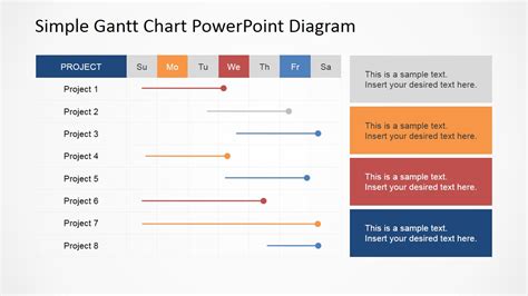 Simple Gantt Chart PowerPoint Diagram - SlideModel