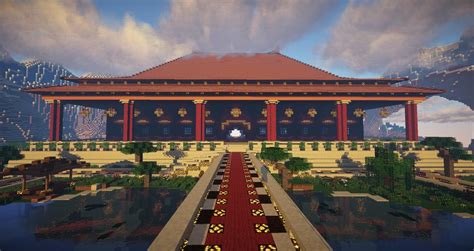 Huge Chinese Temple Minecraft Map