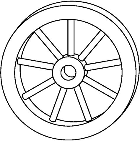 Wheels Clipart Black And White - Wagon Drawing At Getdrawings Wagon Wheel Clipart Black And ...