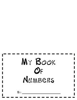 My Numbers Book Printable by Linzi Moss | TPT