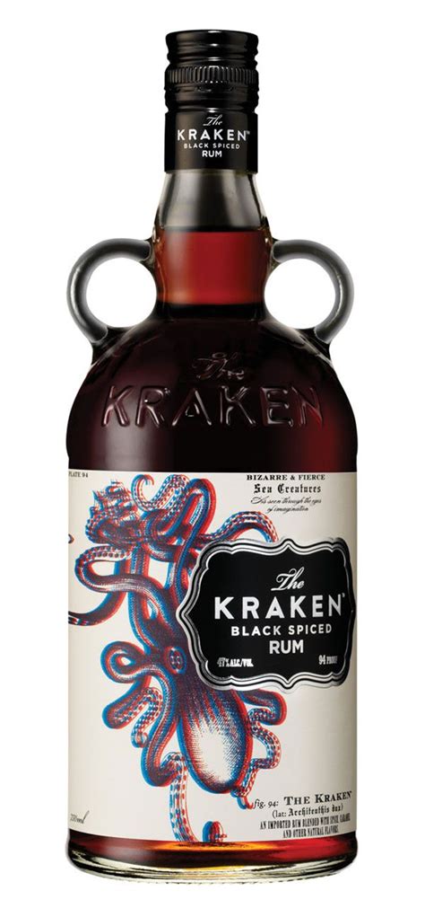 kraken spiced rum bottle design | Spiced rum, Kraken rum, Kraken