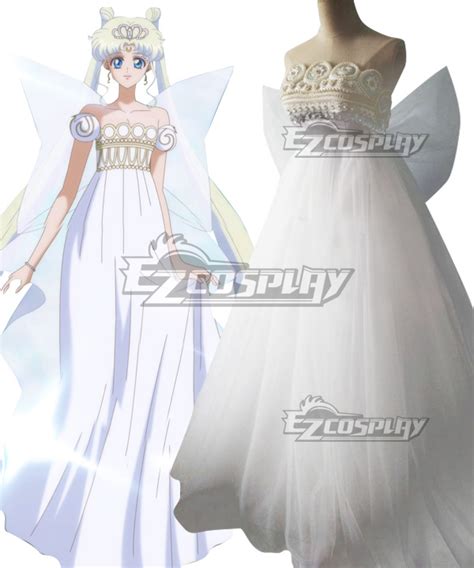 Sailor Moon Usagi Tsukino Princess Serenity Wedding Dress Cosplay Costume