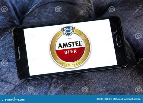 Amstel bier logo editorial stock photo. Image of logos - 89449508