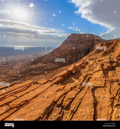 Sunrise Over Masada; Israel Stock Photo - Alamy