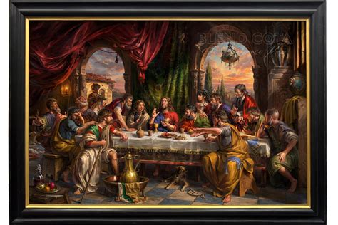 The Last Supper (Original Painting) - Blend Cota Studios