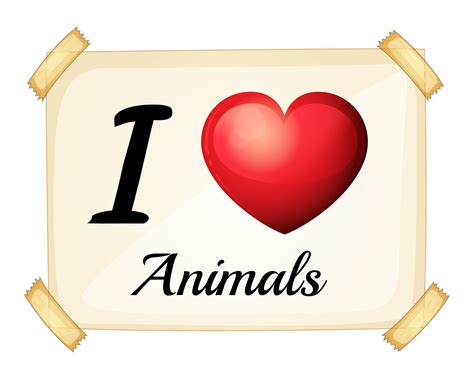 I love animals 363446 Vector Art at Vecteezy