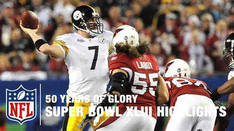 Steelers vs. Cardinals | Super Bowl XLIII Highlights | 50 Years Of Glory | NFL - YouTube