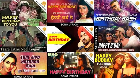 Top 10+ Best Happy Birthday Songs - Hindi Birthday Songs Lyrics - Song ...