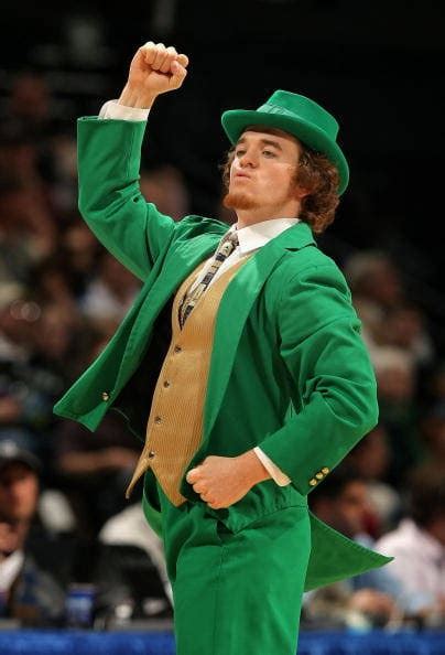 sonofsaf: ginger leprechaun mascot (Notre Dame vs. Pitt)