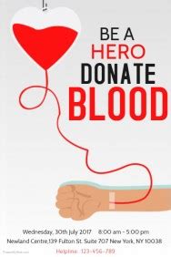 Blood donation posters - Download Free Printable Graphics