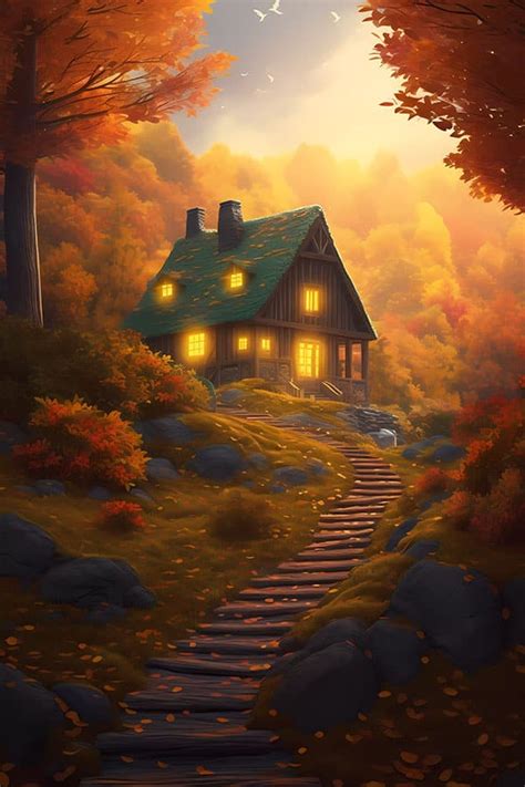 Cozy Cabin Poster - Vikingviews