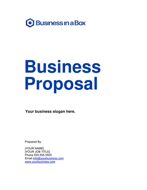 A Business Proposal / 167 Free Business Proposal Templates Updated In 2022 - The office blind ...