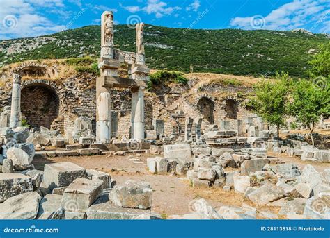 Ephesus ruins Turkey stock photo. Image of travel, celsus - 28113818