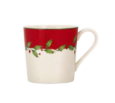 Lenox Holiday Mugs - Set of 4 — QVC.com