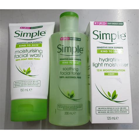 SIMPLE SENSITIVE SKINCARE BASIC SET | Shopee Malaysia