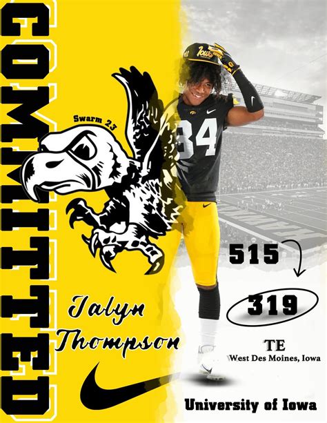 2023 Dowling TE Jalyn Thompson will walk-on at Iowa - Hawk Fanatic