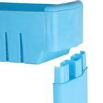 Buy Floraware 4 Layer Storage Organizer Plastic Rack/Shelf With Wheels - Strong & Durable, Blue ...