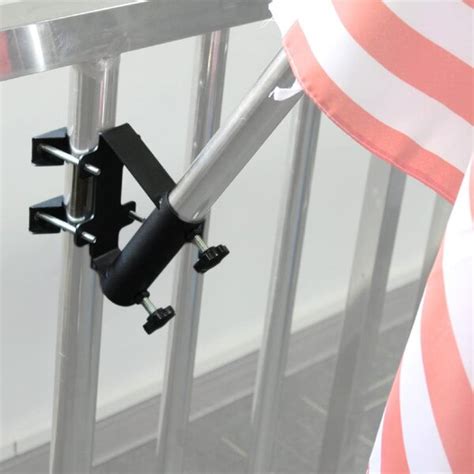 Arlmont & Co. Heavy Duty Flagpole Mount Bracket For Balcony Railing ...