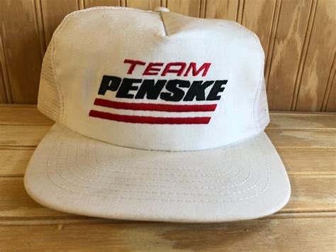 Vintage Trucker Hat Team Penske Racing cap original 1980's | Etsy | Vintage trucker hats ...