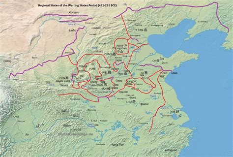 Zhou Period Geography (www.chinaknowledge.de)