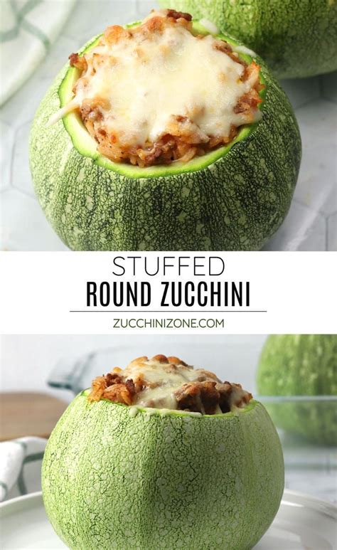 Stuffed round zucchini recipe by Zucchini Zone. Stuffed round zucchini, or 8-ball zucchini, is ...