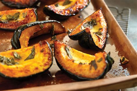 Roasted Acorn Squash with Sage and Honey Recipe | Epicurious