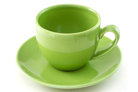 Premium Photo | Green ceramic cup